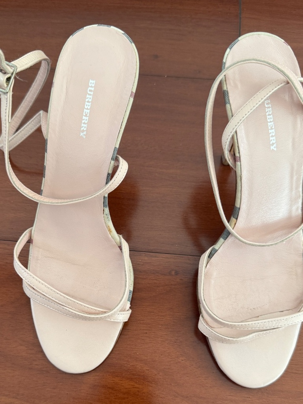 BURBERRY strappy sandals pink size 6 EU36